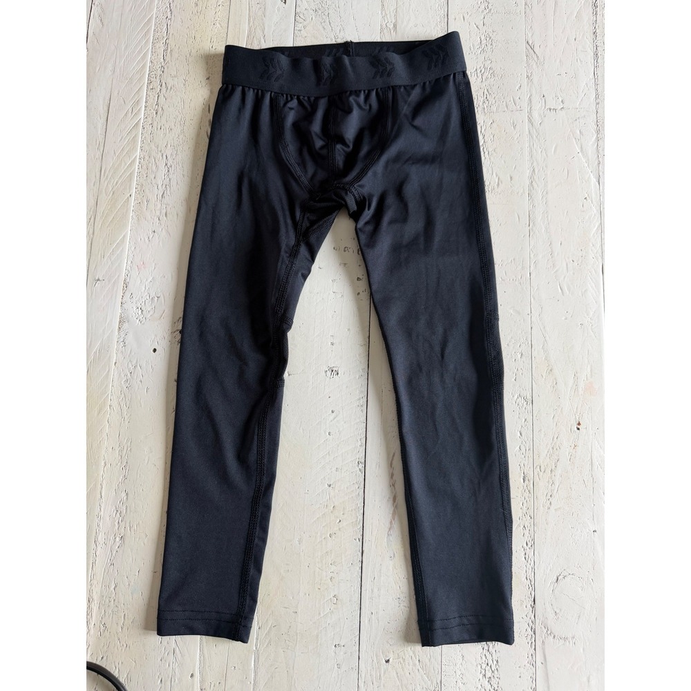 All in Motion Boys Black Compression Leggings Active Tights XS 4/5